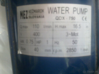 ponorné kalové čerpadlo Walter Pump ODX 750 - 2