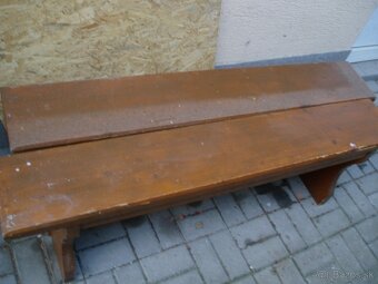 zahradny stol + 2x lavica masiv - 2