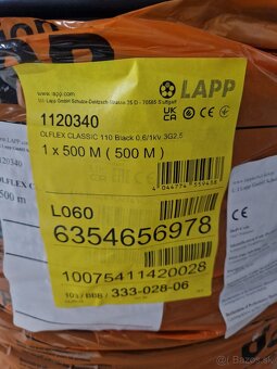 Gumeny kabel 3x2,5 500m - 2