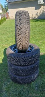 5x100 r15 plech.disky +Matador celoroč.pneu.195/65r15 - 2