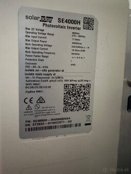 Predám solárny menič SolarEdge - 2