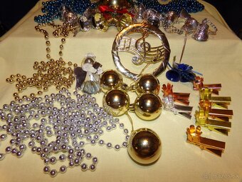 VIANOČNÉ OZDOBY, DEKORÁCIE MIX - 2