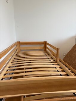 Detská rozťahovacia posteľ z masívu borovice 200x90 - 2