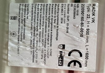 Radiátor Korado VK 22 900 x 1600 - 2