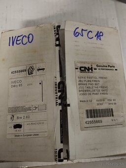 Predám brzdové dosky na IVECO 65C18 - 2