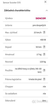 Sencor scooter S 70 - 2