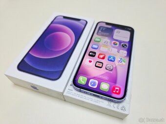 APPLE 12 MINI 64GB,PURPLE,ZDRAVIE BATERKY 100% - 2