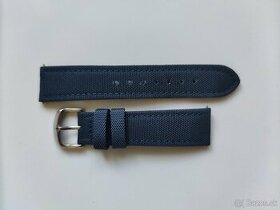 modry nylonovy remienok na hodinky 20mm - 2