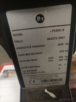 Ručně vedený nízkozdvižný vozík Toyota - 2