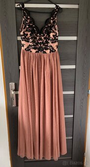 Púdrové spoločenské šaty 38/M 40/L - 2