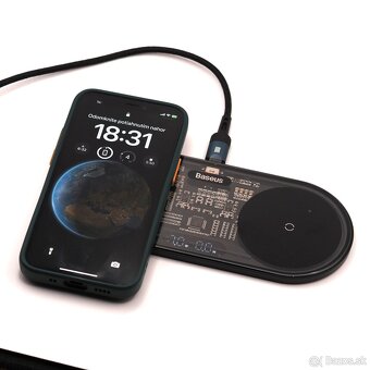 Bezdrôtova nabíjačka Baseus 20W 2v1 - 2