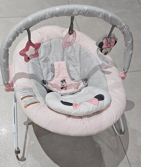 Detská hojdacia sieť Bright Starts - Minnie Mouse-ružová - 2