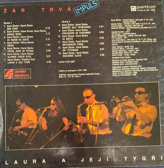 Retro gramofónová LP platňa Žár trvá - 2