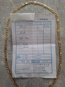 Zlatá retiazka + krížik - 2