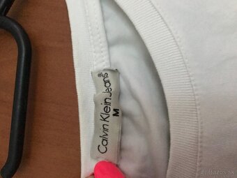 CALVIN KLEIN originál white damske tricko S/M - 2