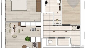 REZERVOVANÝ Predaj 3 izbového bytu Nitra -Centrum EXKL - 2