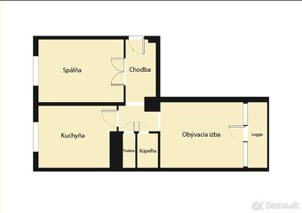 2 izbový byt s loggiou v centre Púchova - 2