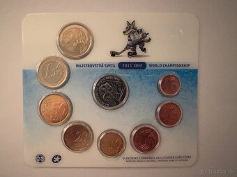 Sada slovenských euromincí 2011 - MS v hokeji (2011 IIHF) - 2