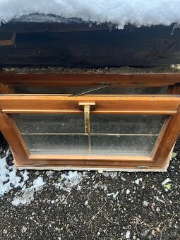 Drevené okná 2x - 2