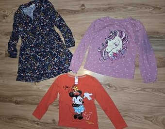 Košeľove šaty 128+ tričká - 2