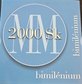 Pamätná strieborná minca bimilenium 2000 - 2