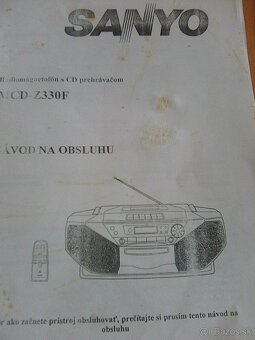 Predám retro rádiomagnetofon SANYO. - 2