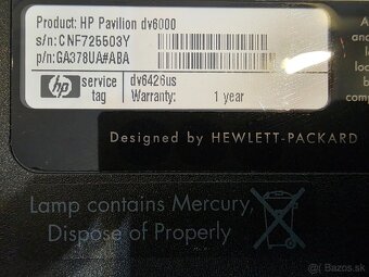 HP Pavilion dv6000 - 2