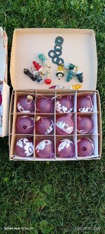 Staré sklenené vianočné ozdoby - 2