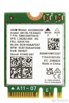 Prdam Intel wifi 6 AX200NGW - 2