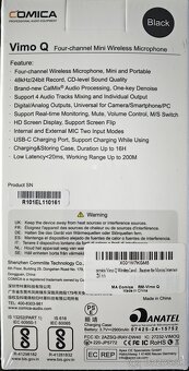 Predám bezdrôtové mikrofóny Vo, o Q - 2