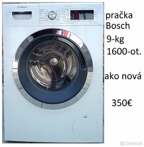 predám pračku- Bosch- Home Profesional 8-kg,1600-ot. - 2