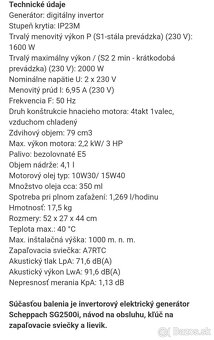 Invertorový elektrický generátor - 2