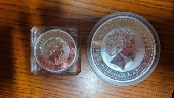 Kookaburra 1999 10 oz a 2 oz investičné striebro - 2