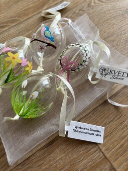 Ručne robené sklenené vajíčka - 2