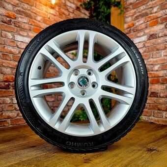 Alu R18 5x112 orig. ŠKODA, VW, SEAT + zimné 225/40R18 - 2
