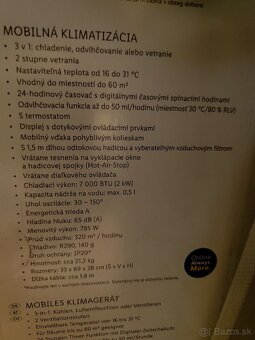 Mobilná klimatizácia - 2