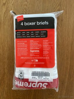 Biele supreme boxerky L - 2