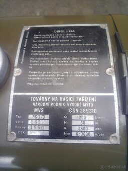 Hasičské čerpadlo PS-2/3 - 2