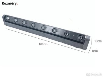 Predám Otočný LED Bar Spider RGB - 2