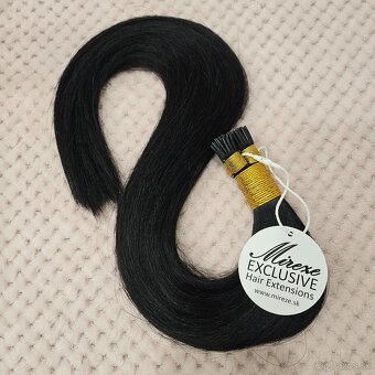 🖤 Mireze - I Tip predĺženie vlasov #1 Čierna - 2