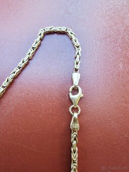 Královský vzor  zlatá  retiazka 14ct 585 puncovana - 2