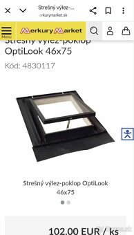 Strešné okno vylez - 2