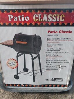 GRIL NA DREVENÉ UHLIE - NOVÝ, PATIO CLASSIC - 2