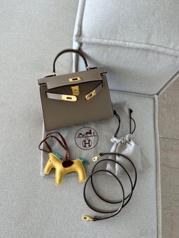 Hermes kelly mini kabelka béžová - 2