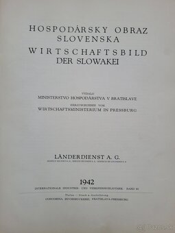 Hospodársky obraz Slovenska 1942 rare - 2