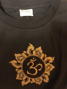 nove Cierne tricko Om ganesh india velkost L - 2