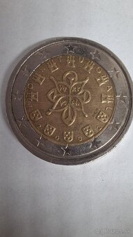 2€ minca chybná razba portugalsko 2002 - 2