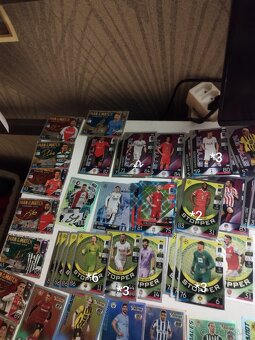 Zberateľské kartičky futbalových hračou match atack - 2