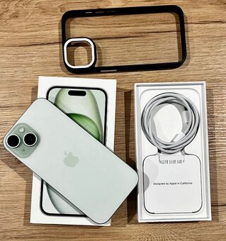 iPhone 15 Green BATERIE 100% TOP - 2