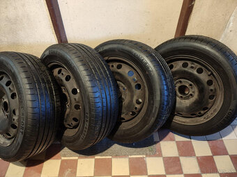 Plechove disky R15 + letne pneumatiky - 2
